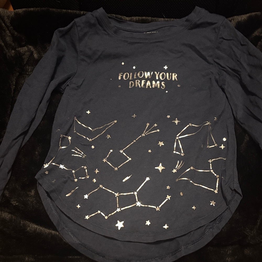 Follow Your Dreams Kids Shirt - Black
